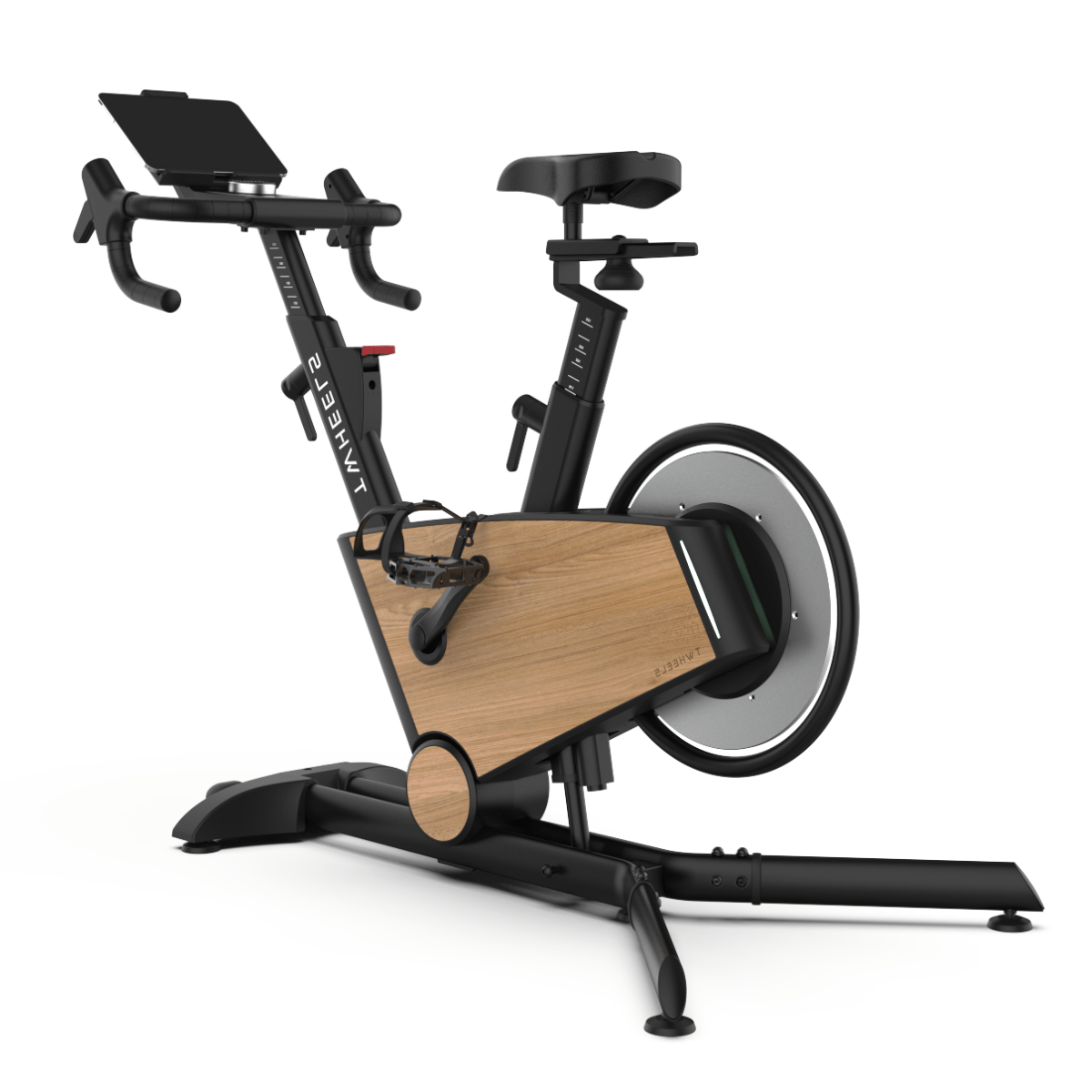 fahrrad hometrainer kaufen Hometrainer Indoor Bike aus Eichenholz 32 Widerstandsstufen, Bluetooth