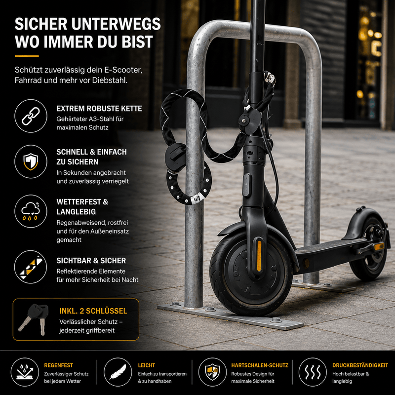 Kettenschloss E-Scooter - TWHEELS