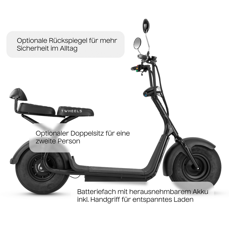 E - Roller Schwarz Matt – TWHEELS - TWHEELS