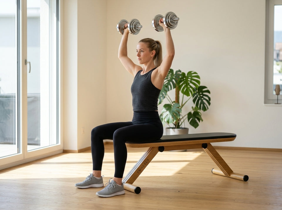 Schulterdrücken sitzend: Startposition