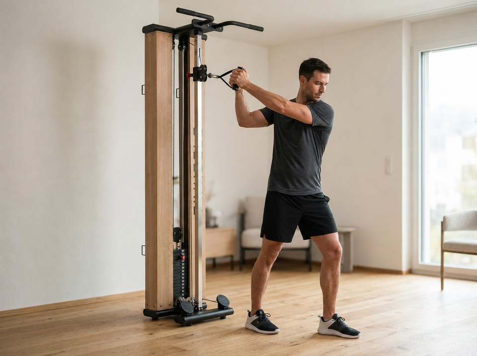 Holzfäller von oben (Woodchop): Startposition
