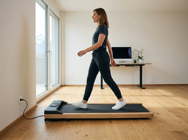 Intervall-Walk (3/3-Methode) auf dem Walking Pad Laufband aus Eichenholz – TWHEELS