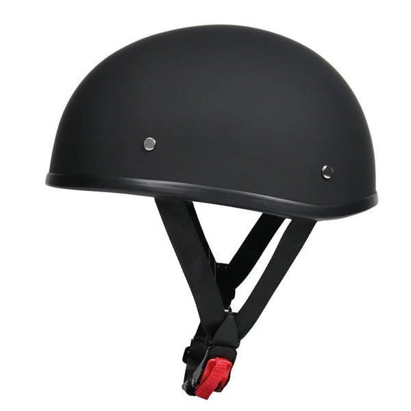 Casco TWHEELS Chopper opaco nero visto di lato