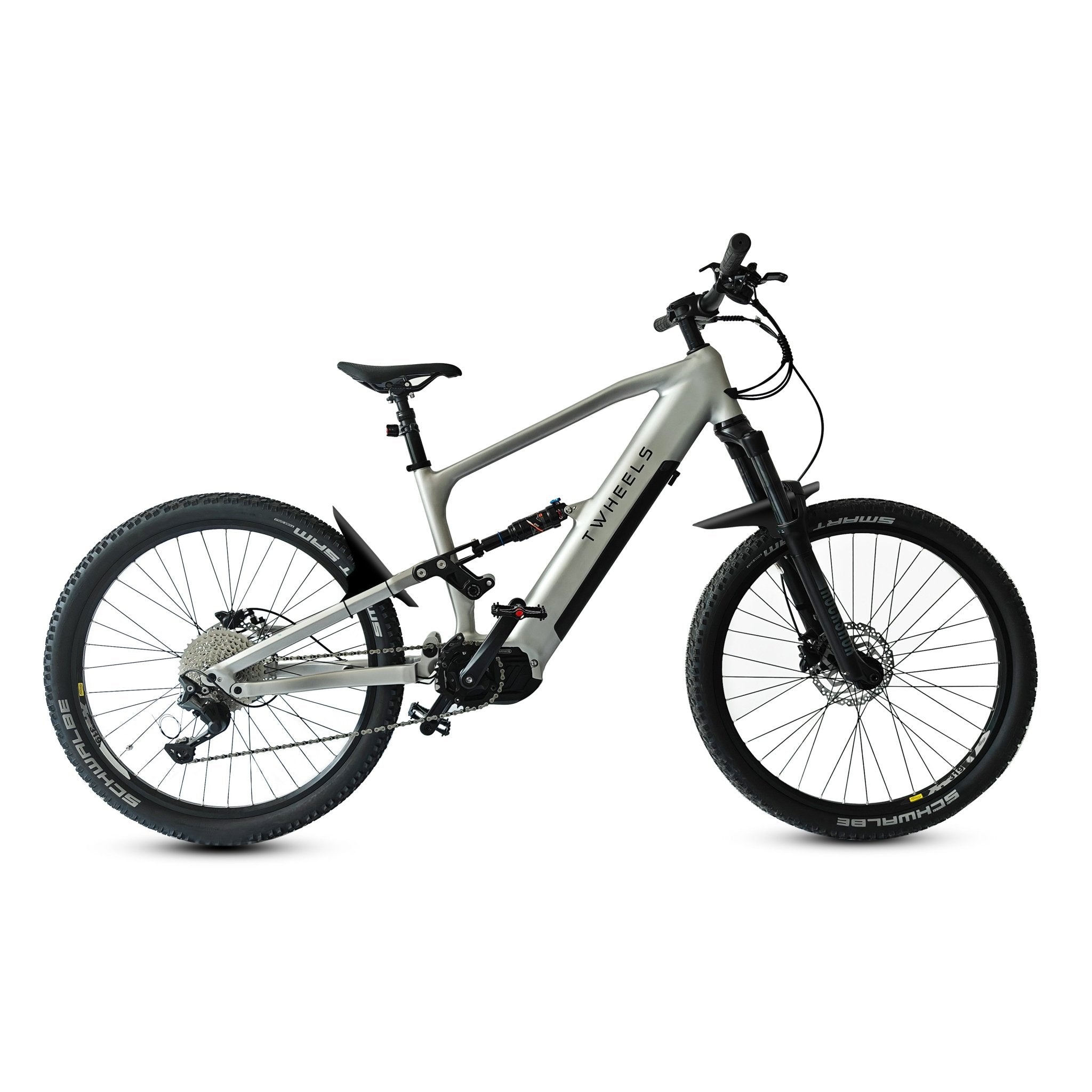 E-Mountain Bike: All-Terrain, 100km Range & Full Suspension