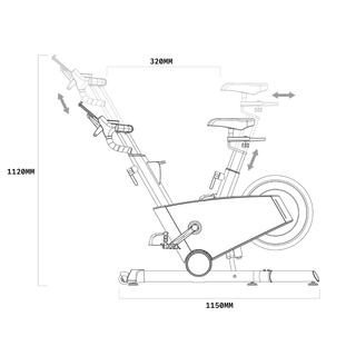 TWHEELS Indoor Bike aus Eichenholz für ruhiges, gelenkschonendes Training.