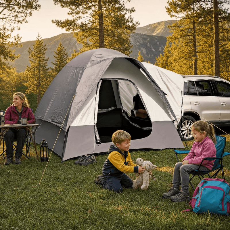 TWHEELS SUV-Vorzelt, freistehend und wetterfest für Outdoor-Abenteuer