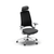 Ergonomischer TWHEELS Bürostuhl ProActive in Schwarz auf weissem Hintergrund