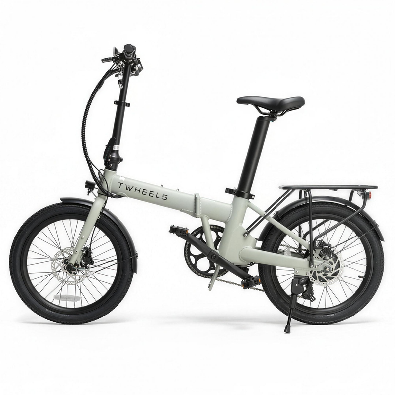 Folding e-bike, 80 km range, folds in 30 seconds