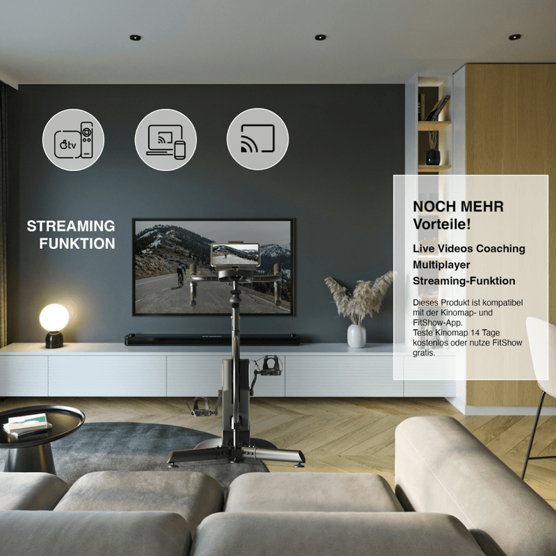 Hometrainer IndoorBike aus Eichenholz – TWHEELS - TWHEELS