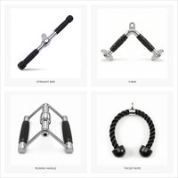 Ensemble d'accessoires pour tirage à la poulie (4 pièces) pour la tour de musculation à câble