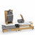 TWHEELS Pilates Reformer aus Ahornholz mit Sitz-Riser, aufgebaut und gefaltet