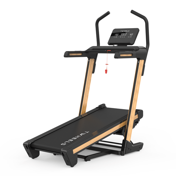 TWHEELS Pro Treadmill with Raised Incline Ramp
