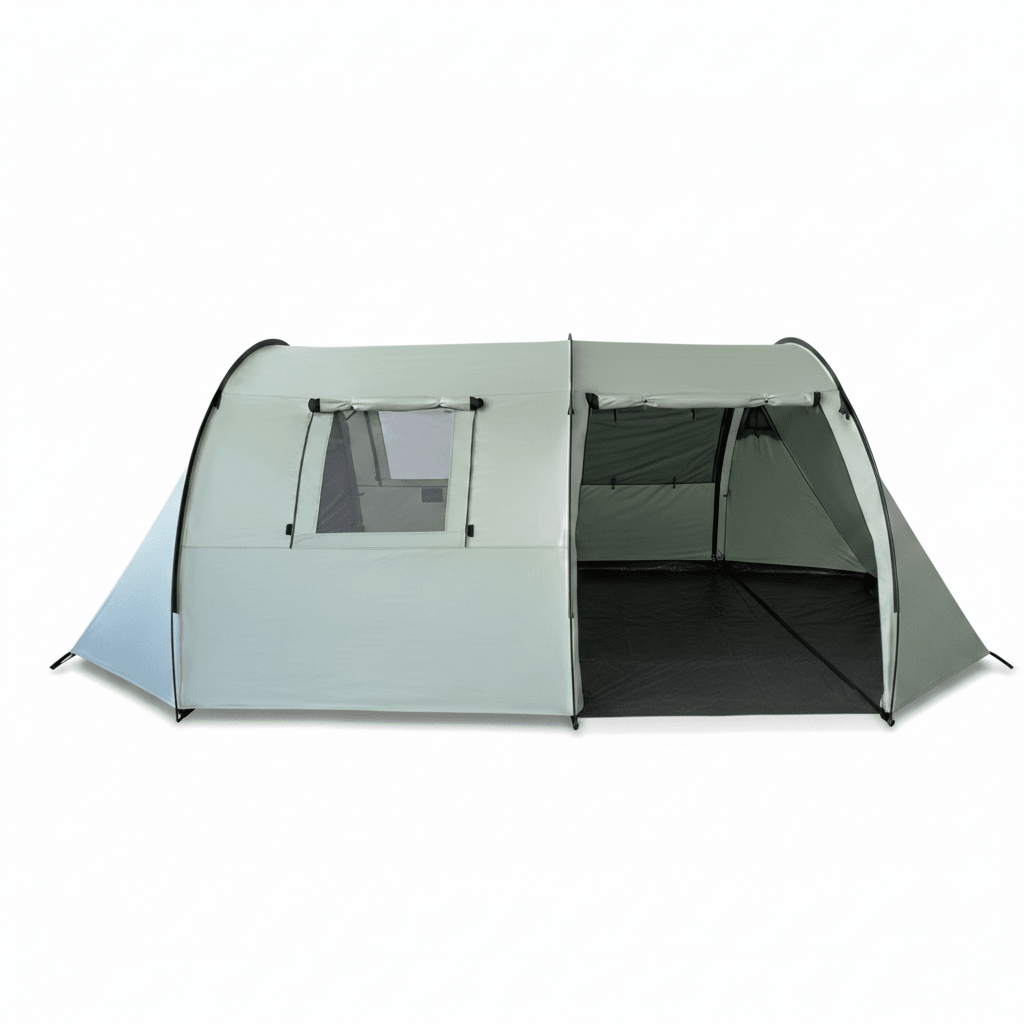 Tunnelzelt Camping von TWHEELS, Familienzelt mit 3 Eingängen, wasserdicht 3000 mm