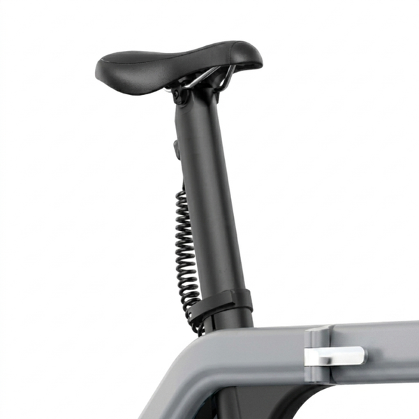 Removable battery in the seat tube of the TWHEELS E-Bike City folding bike