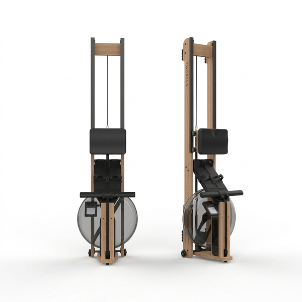 Our rowing machine for home can be easily stored upright, so it takes up almost no space when not in use.