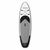 TWHEELS Stand-up-Paddleboard in Weiss, Schwarz und kühlem Silbergrau aus der Draufsicht.