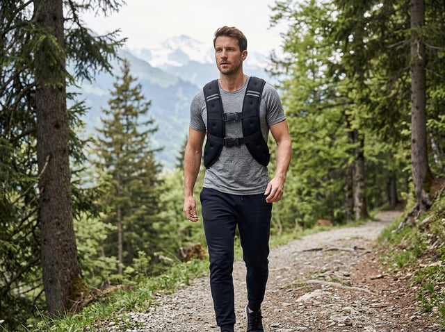 Wandern mit Weste auf dem Giubbotto zavorrato