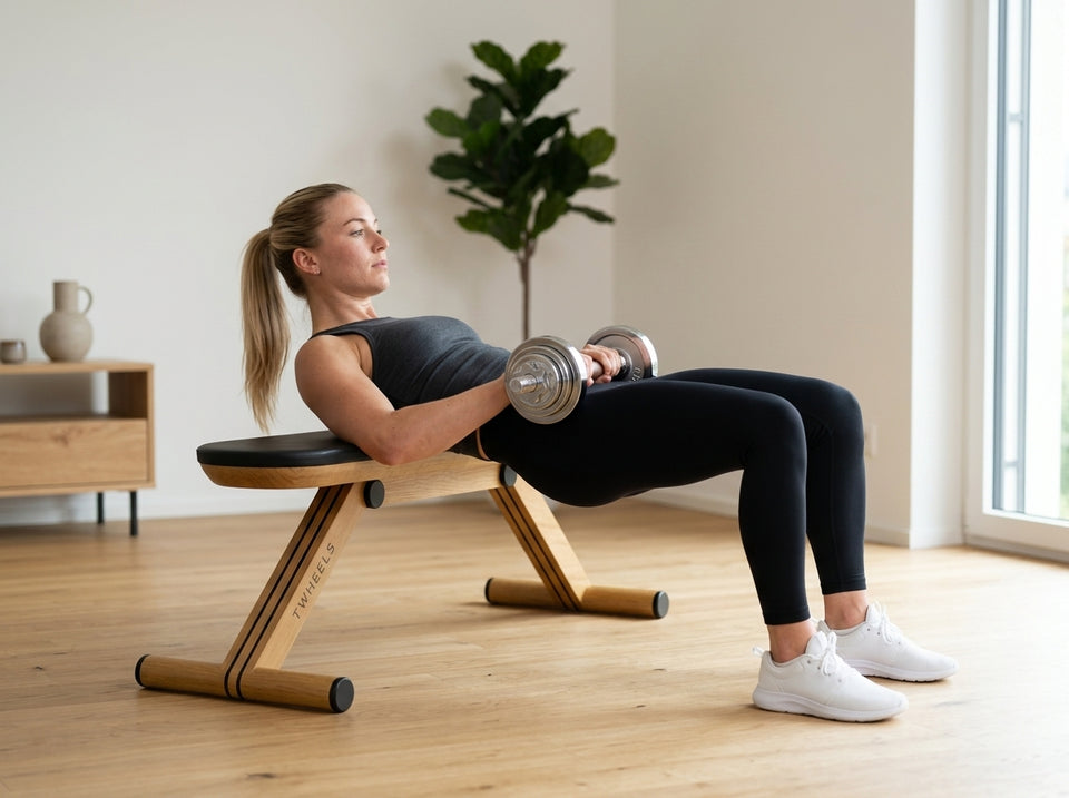 Hüftheben mit Schultern auf der Bank (Hip Thrust): Startposition