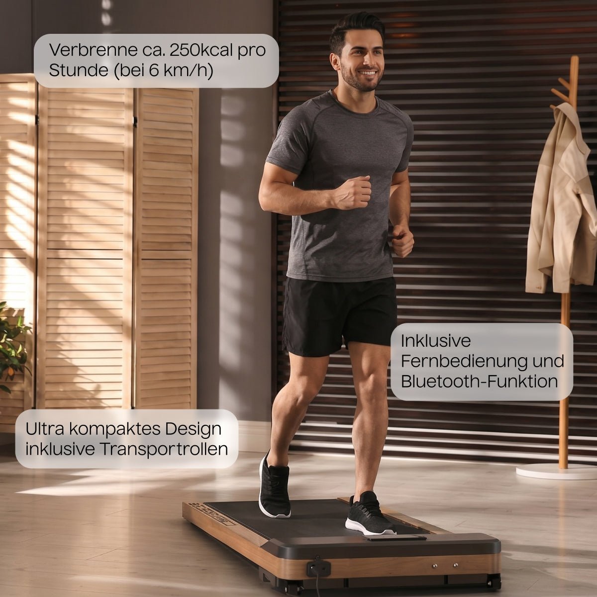 Walking Pad Laufband aus Eichenholz – TWHEELS - TWHEELS