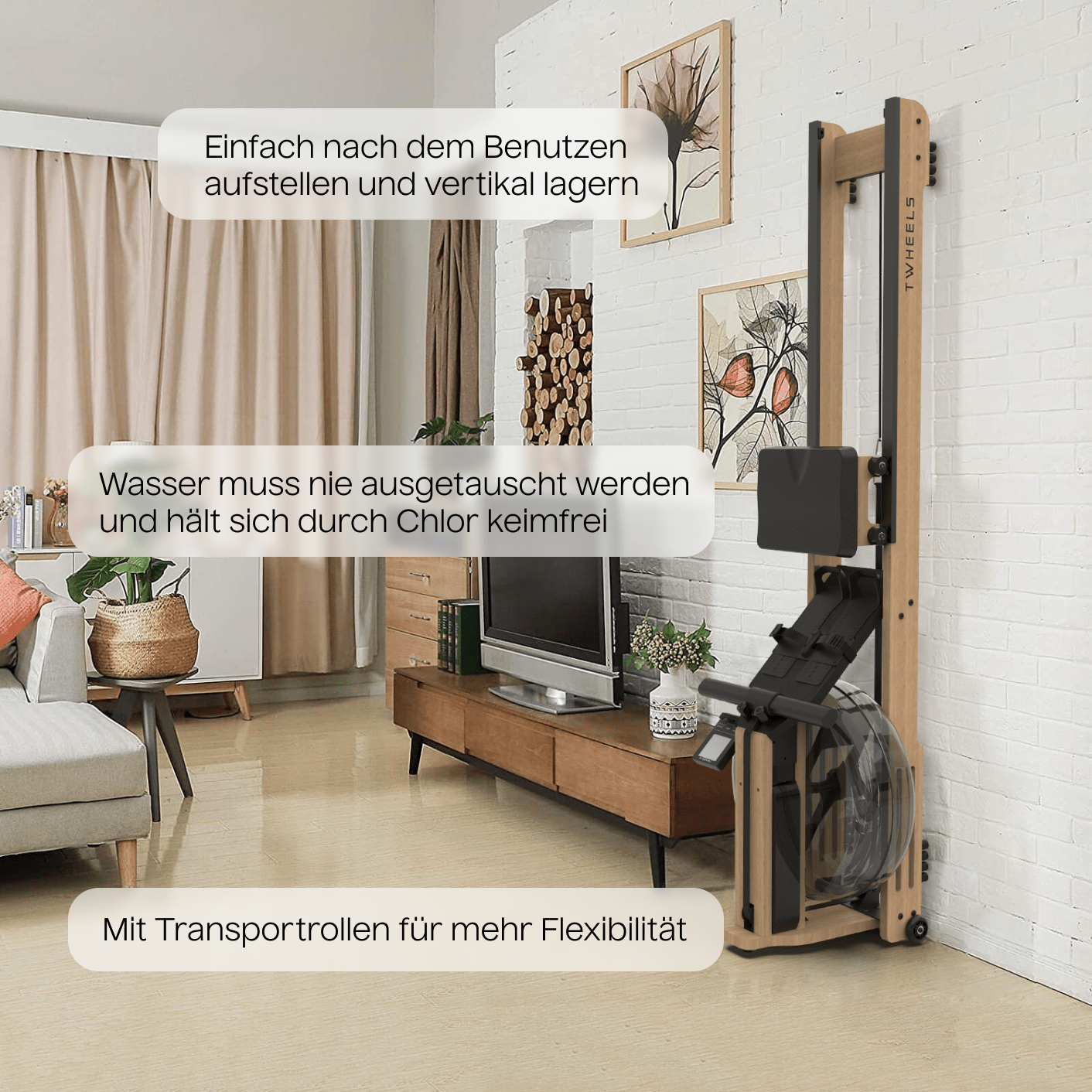 Wasserrudergerät aus Eichenholz – TWHEELS - TWHEELS
