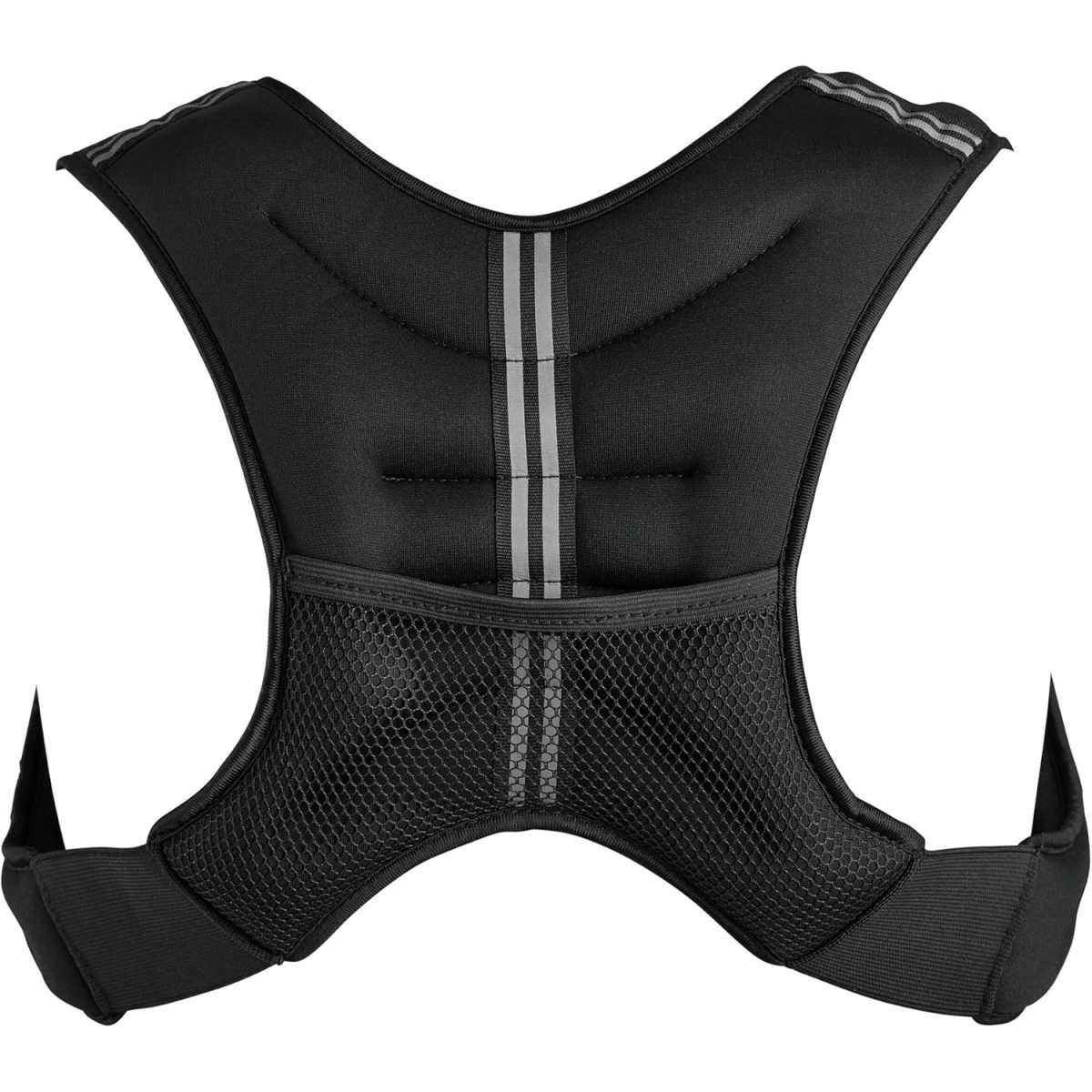 Black Weighted Vest from Back